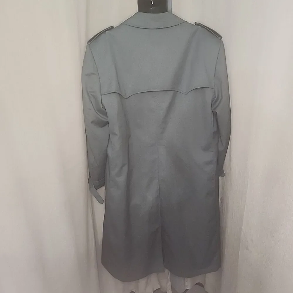 Trench Coat Mens Christian Dior Monsieur  48R Olive Double Breast Wool Liner Vin